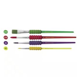 Pincel Soft Touch Faber-Castell - 4 Unidades