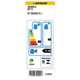 Pneu Dunlop Sp Touring R1 185/65 R14 - Preto