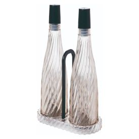 Jogo Galheteiro com Suporte Twist Plasútil 270Ml - Preto