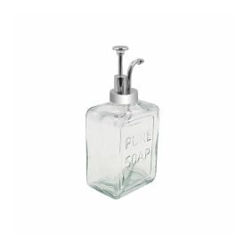 Porta Sabonete De Vidro Quadrado Havan Casa 570 Ml - Transparente