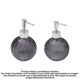 Porta Sabonete Líquido Redondo Sortido Havan Casa 450Ml - Preto 