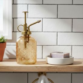 Porta Sabonete Líquido Folha Havan Casa 365Ml - Âmbar