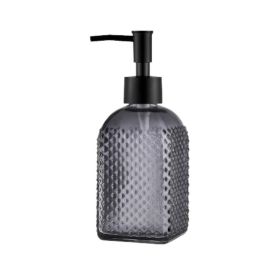 Porta Sabonete Líquido Premium Quadrado Preto Uz - 400ML