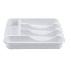 Porta Talheres Sem Tampa Plasvale - Branco