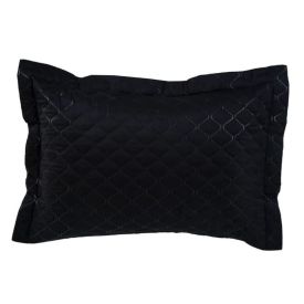 Porta Travesseiro Napoli Matelado 55Cm X 80Cm Havan Casa - Preto