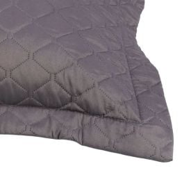 Porta Travesseiro Napoli Matelado 55Cm X 80Cm Havan Casa - Cinza Escuro