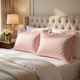 Porta Travesseiro Napoli Matelado 55Cm X 80Cm Havan Casa - Pêssego 2