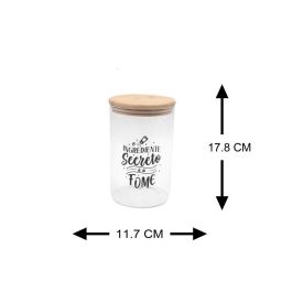 Pote De Vidro Com Tampa Em Bambu 1,3 Litro - Havan Casa