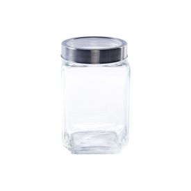 Pote De Vidro Com Tampa Gastro Lyor 1,7L - Prata