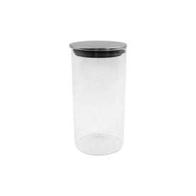 Pote De Vidro Com Tampa Inox Havan Casa 1,2 Litros - Transparente