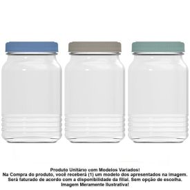 Pote de Vidro com Tampa Juá Nadir 1 Litro - Sortido