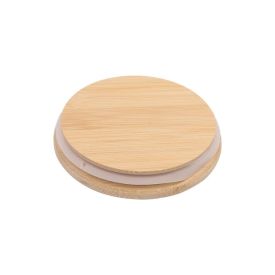 Pote De Vidro Estampado Com Tampa Em Bambu 950Ml - Havan Casa