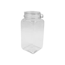 Pote De Vidro Hermético Quadrado Com Tampa 1,5 Litros - Havan Casa