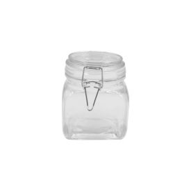 Pote De Vidro Hermético Quadrado Com Tampa 450Ml - Havan Casa