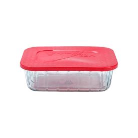 Pote De Vidro Retangular Com Tampa Oceani 1 Litro Vitazza - Sortido