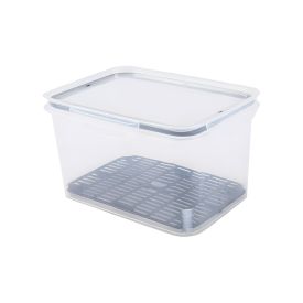 Pote Hermético Com Escorredor Trava Mais 4 Litros - Transparente