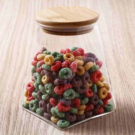 Pote Hermético Com Tampa De Bambu Havan Casa 750Ml - Vidro