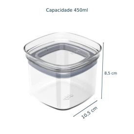 Pote Hermético Block Ou 450Ml - Natural