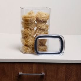 Pote Hermético Retangular Block Ou 2,3 Litros - Natural