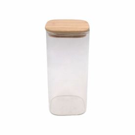Pote Hermético Quadrado Com Tampa Havan Casa 1,7 Litros - Bambu