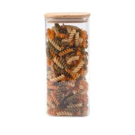 Pote Hermético Quadrado Com Tampa Havan Casa 1,7 Litros - Bambu