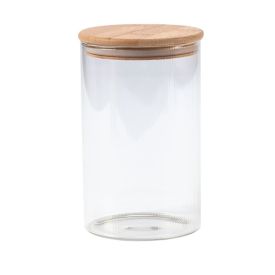Pote Hermético Redondo Com Tampa Havan Casa 1,1 Litros - Bambu