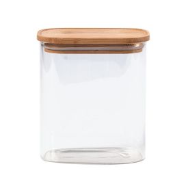 Pote Hermético Retangular Com Tampa Havan Casa 1,04 Litros - Bambu