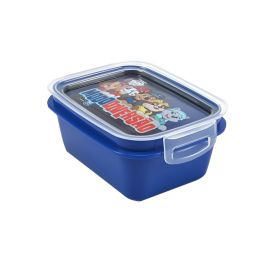 Pote Marmita Com Trava Patrulha Canina Plasútil 630Ml - Azul