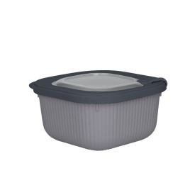 Pote Quadrado Camerata Havan Casa 1,1 Litro - Cinza