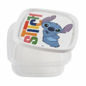 Pote Quadrado Decorado Stitch Plasútil 1,1 Litros - Stitch
