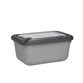 Pote Retangular Camerata Havan Casa 1,500Ml - Cinza