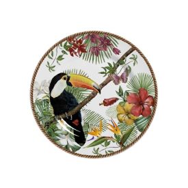 Prato De Sobremesa Alleanza De Cerâmica - Tropico