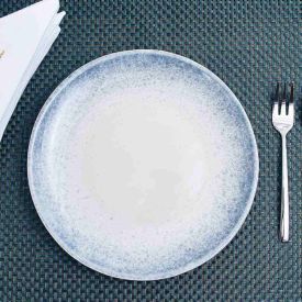 Prato de Sobremesa Ivy Azul Havan Casa 21Cm - Cerâmica