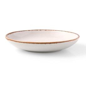 Prato Fundo Cerâmica Wave Havan Casa 21,5Cm - Bege Brilhoso