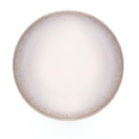 Prato Fundo Ivy Bege Havan Casa 21,5Cm - Cerâmica