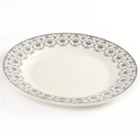 Prato Raso Donna Renda 24Cm - Cerâmica
