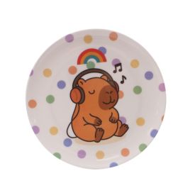 Prato Raso Melamina Capivara Musical Havan Casa - 20Cm