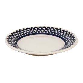 Prato De Sobremesa New Trama Blue Biona By Havan Casa 18Cm - Cerâmica