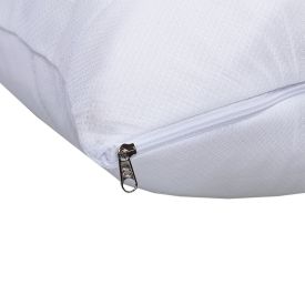 Protetor De Travesseiro Com Zíper +Saúde Lynel - Branco