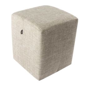 Puff Quadrado Decorativo Linho Havan Casa - Linho