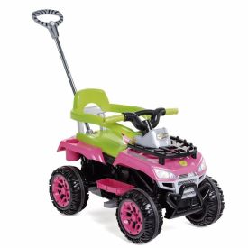 Quadriciclo Carro Cross Up Passeio e Pedal Calesita - Rosa