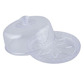 Queijeira Com Tampa Plasútil Glamour 18Cm - Transparente