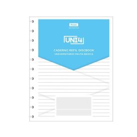 Refil Para Discbook Branco Foroni - 60 Folhas
