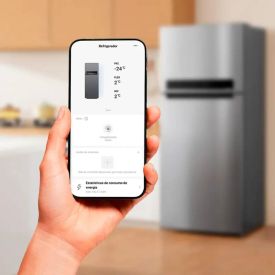 Refrigerador Geladeira Midea Frost Free Duplex 491 Litros Inox - Bivolt