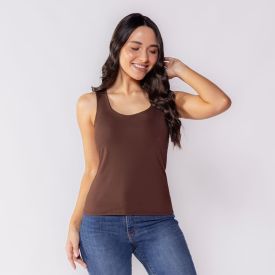 Regata Básica Feminina De Microfibra Patricia Foster