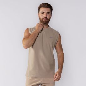 Regata Machão Canelada Gangster Bege