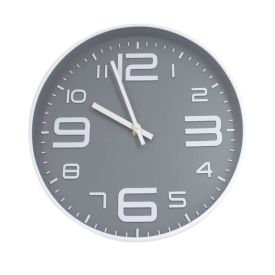 Relógio De Parede Branco E Cinza Havan Casa - 30cm