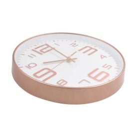 Relógio De Parede Branco E Rose Gold Havan Casa - 30cm