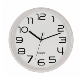 Relógio De Parede Com Branco Nuvem Havan Casa 30 Cm - Preto 