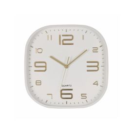 Relógio De Parede Com Fundo Branco Absoluto Havan Casa 30 Cm - Dourado